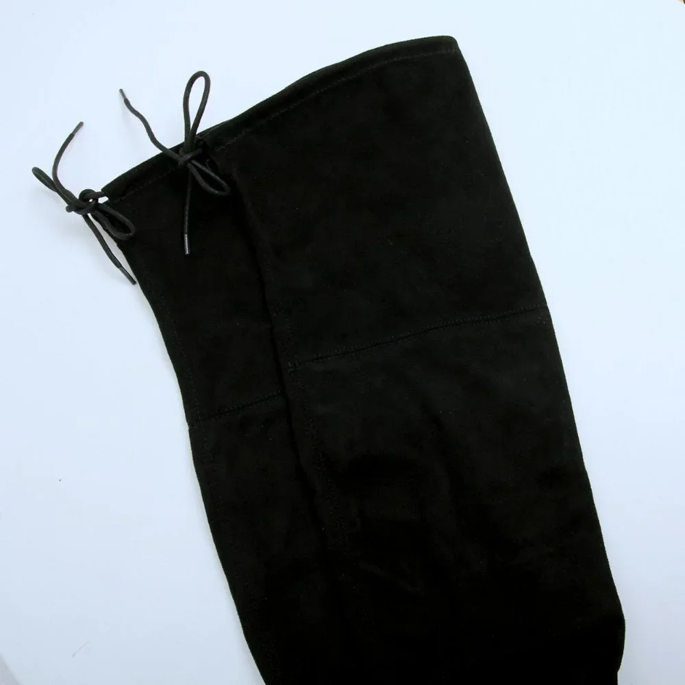 EUC Charles by Charles David Gammon Over The‎ Knee Boots Black Women Size 7.5